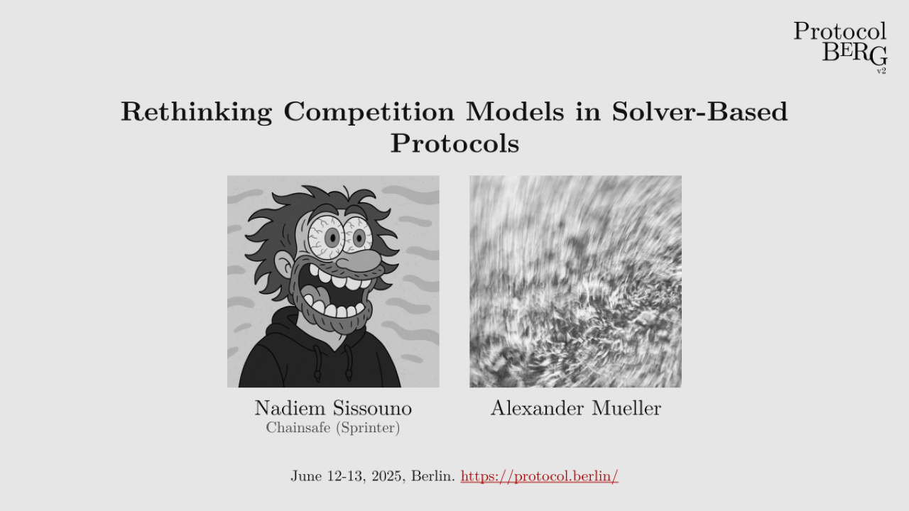 Rethinking Competition Models in Solver-Based Protocols